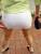 Mini jupe blanche tranparente pour lingerie visible :p